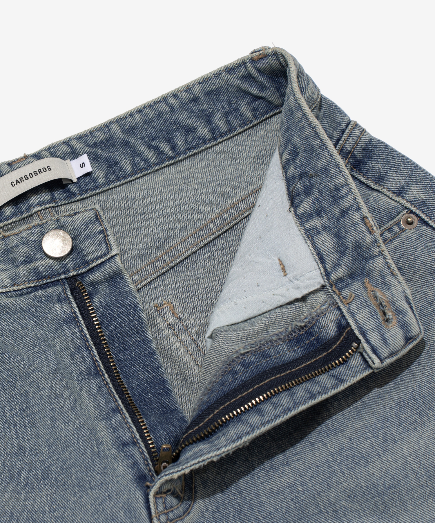 RELAX WIDE-FIT 7LENGTH DENIM PANTS (M.DENIM)