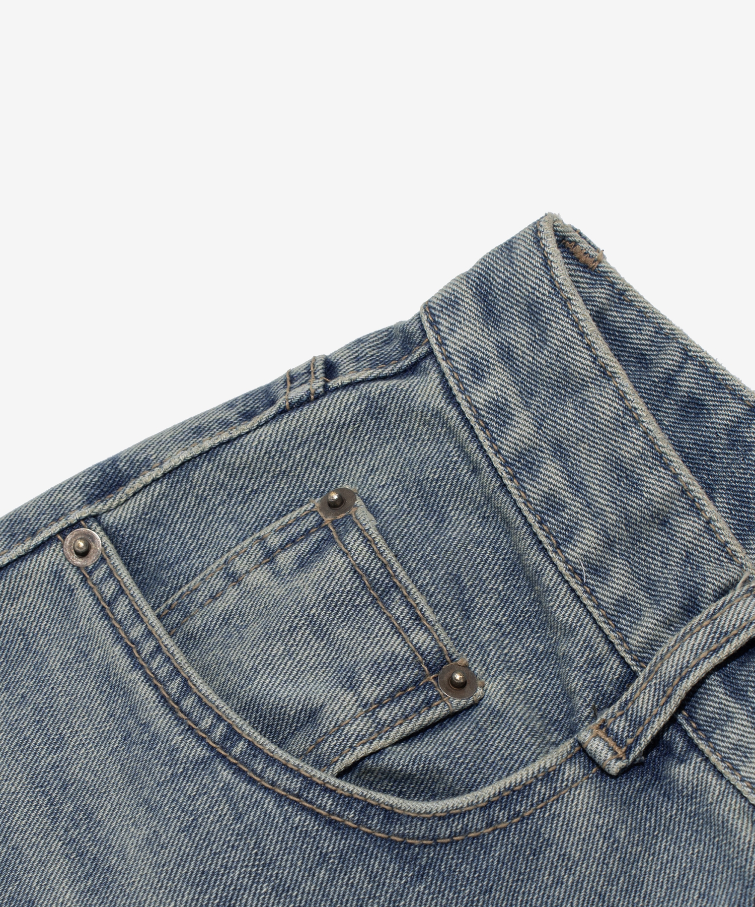 RELAX WIDE-FIT 7LENGTH DENIM PANTS (M.DENIM)
