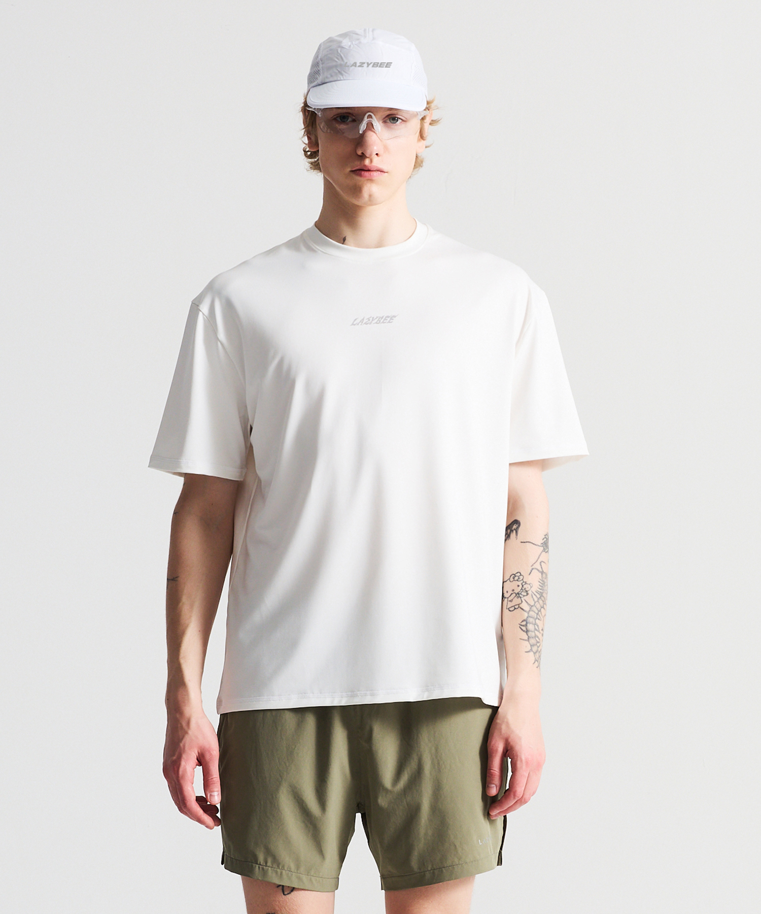 [SET] Футболка Stride Cooling + шорты 5" M White