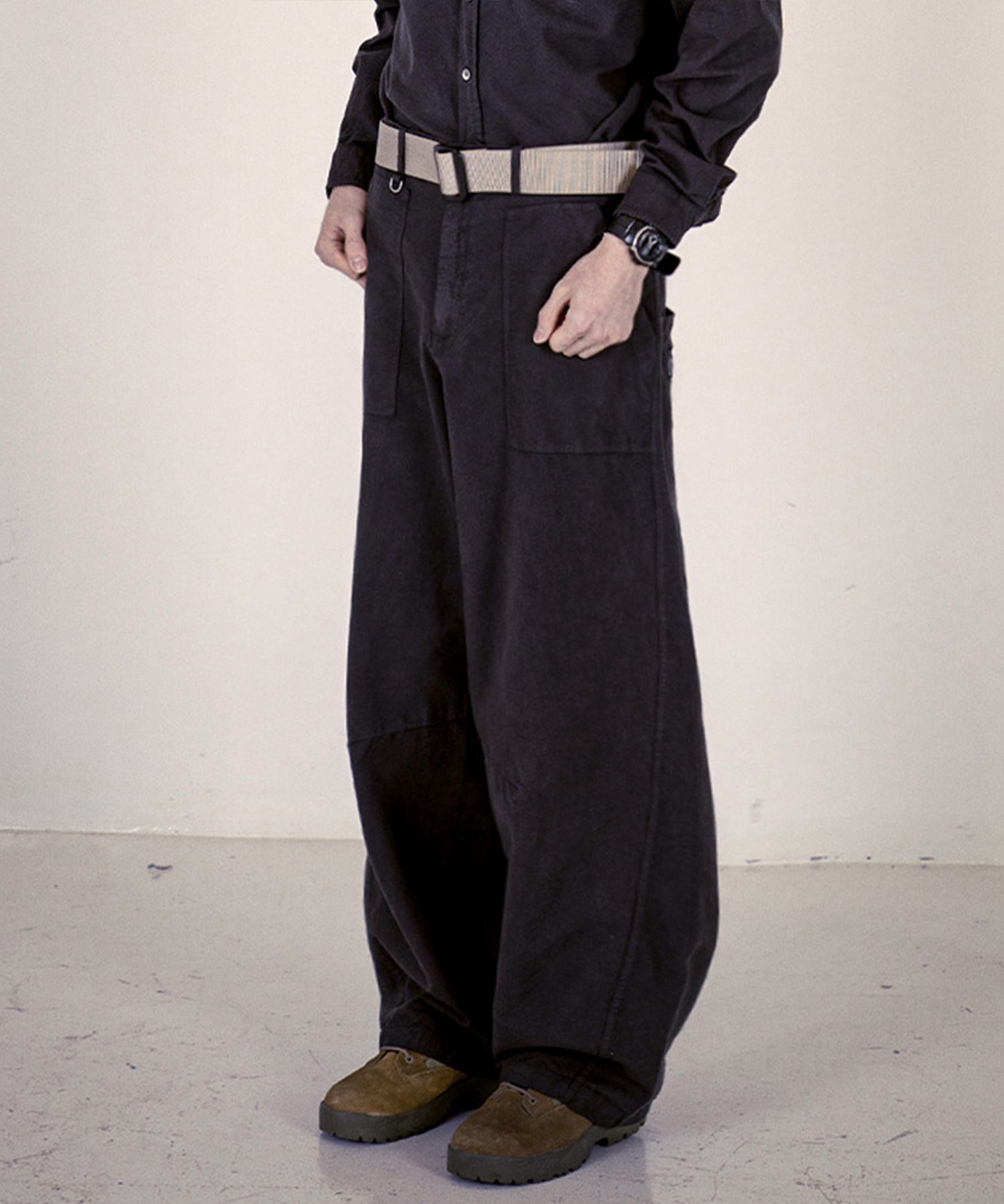 Curved Field Pajama Pants (Purple Grey)