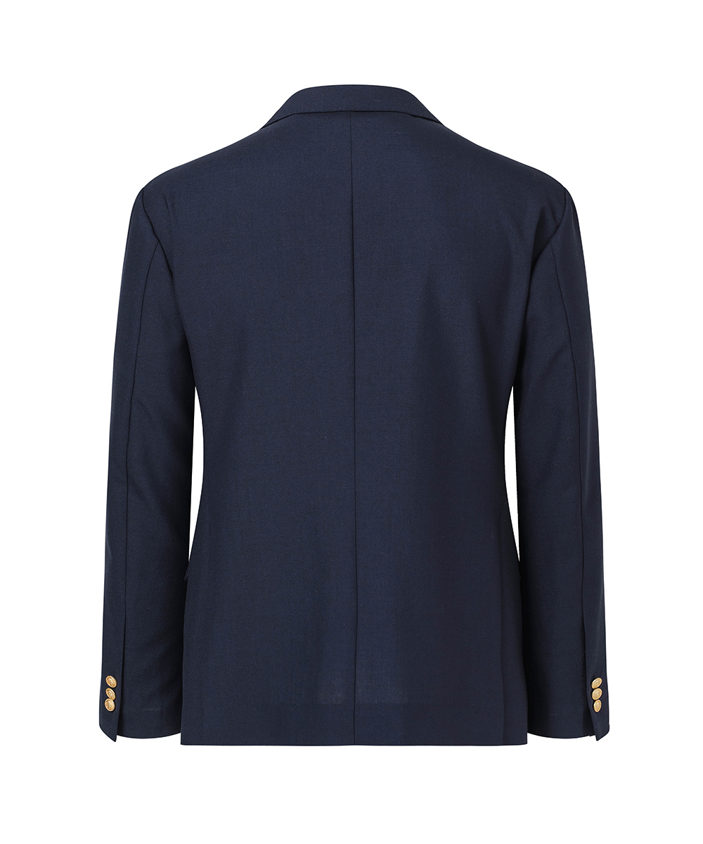 Summer-Wool, Nylon Double gold-button blazer