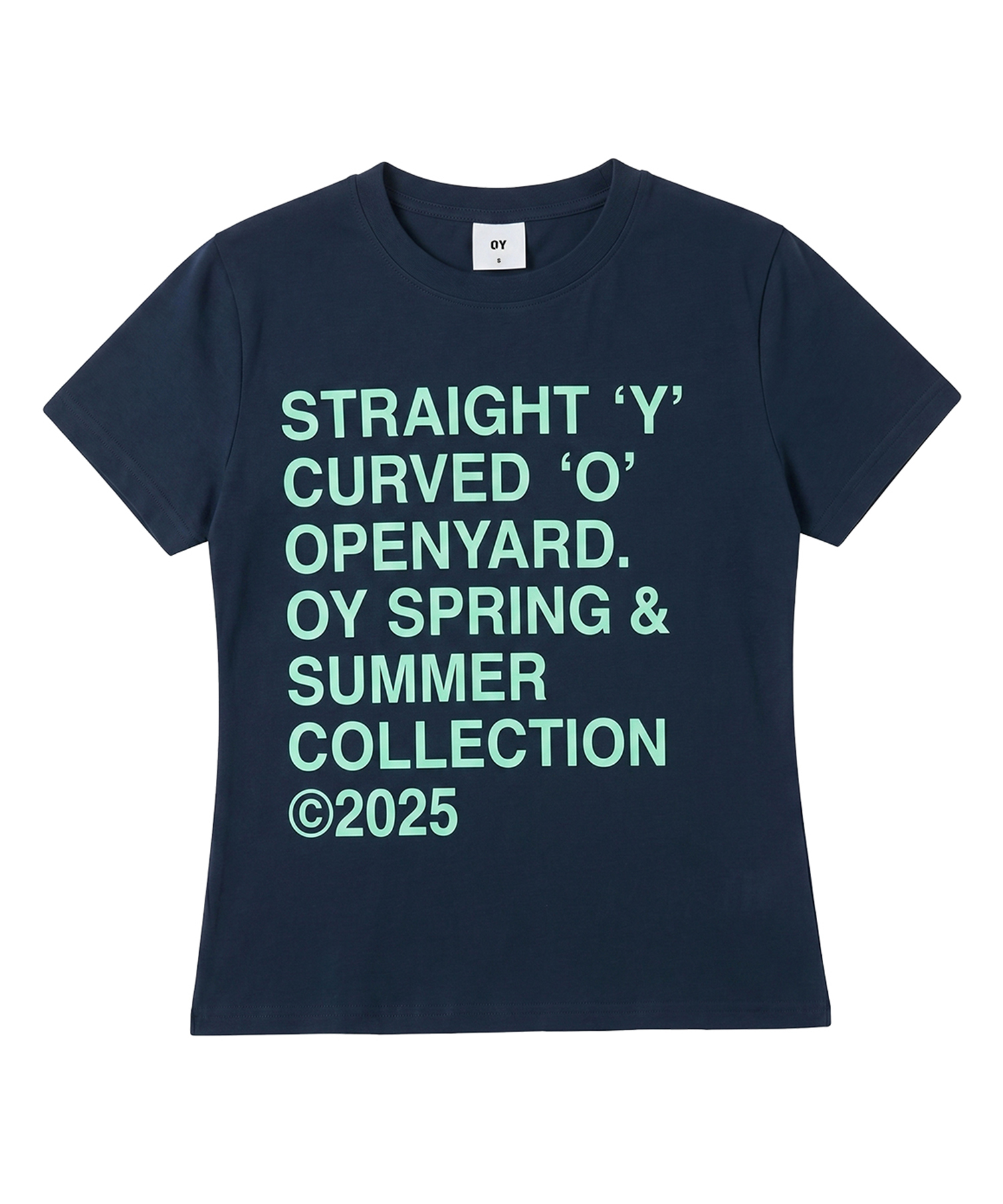 BOLD LETTERS TEE - NAVY