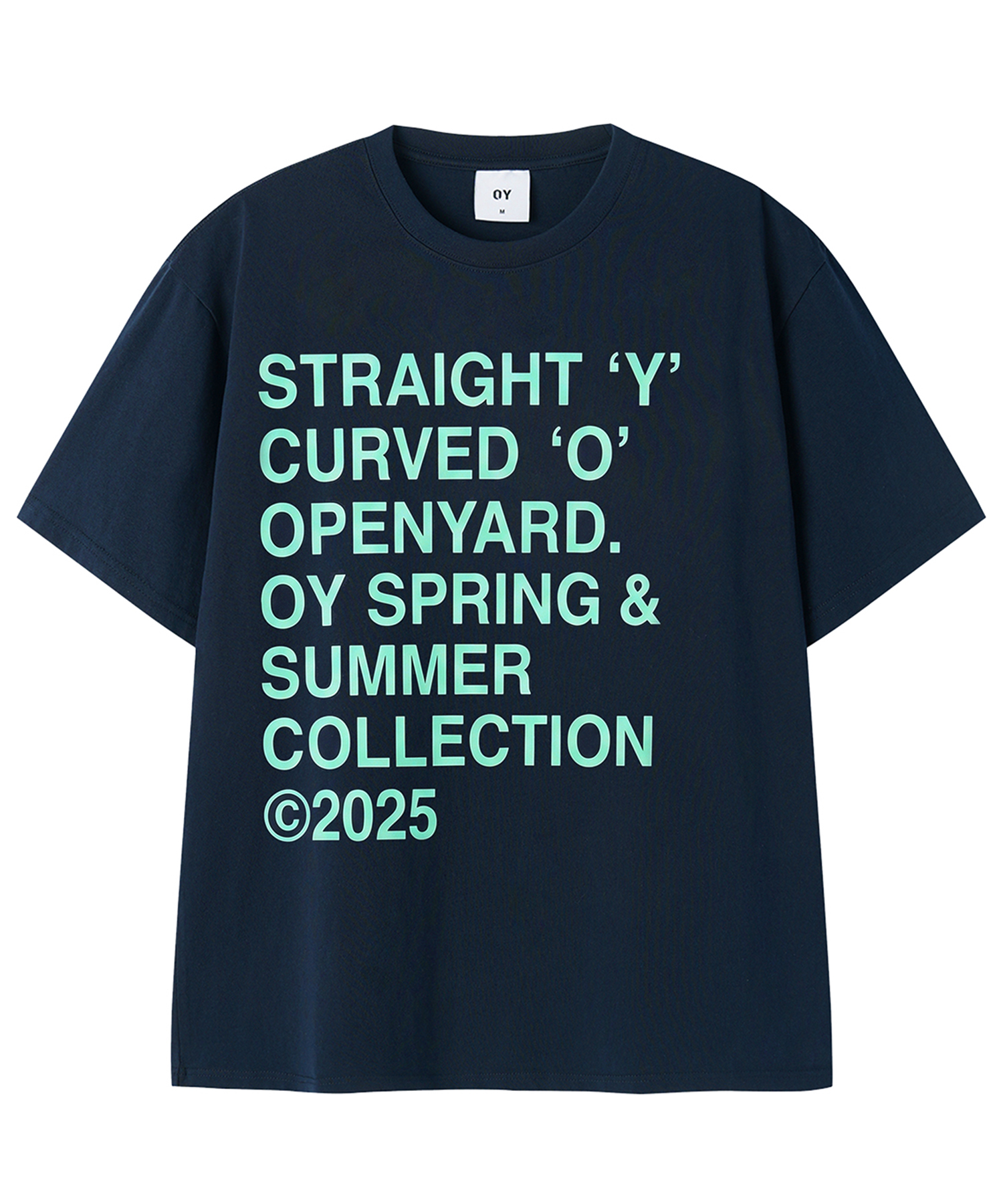 BOLD LETTERS TEE - NAVY