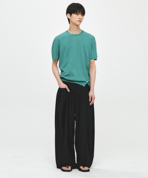Half Slit Button Round Knit: 5 Colors thumbnail 15