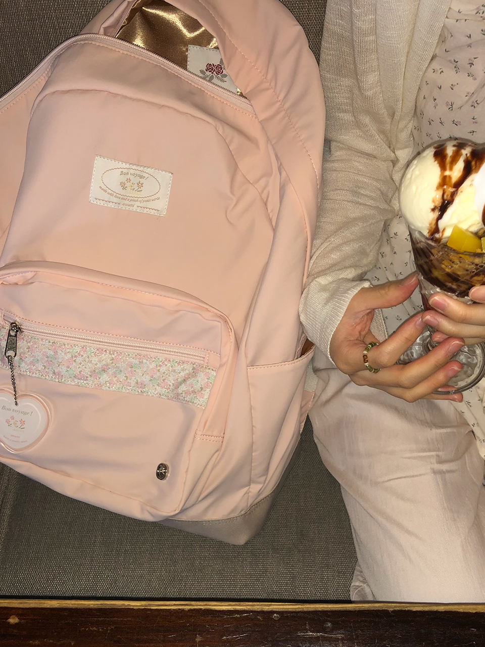 Bon voyage backpack_petal pink
