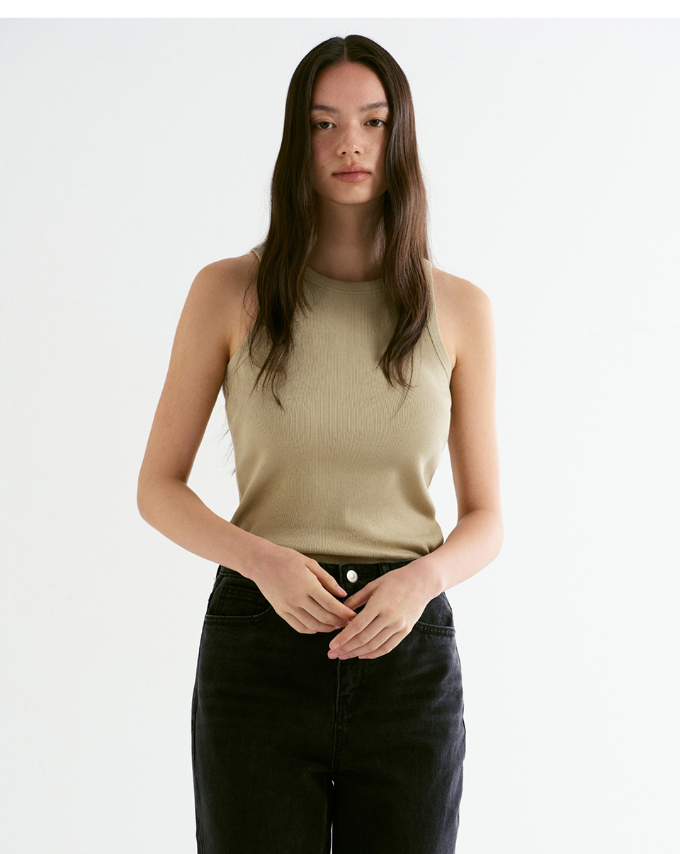 WOMENS ESSENTIAL TANK TOP #韓韶禧同款! - 8 COLORS GREEN