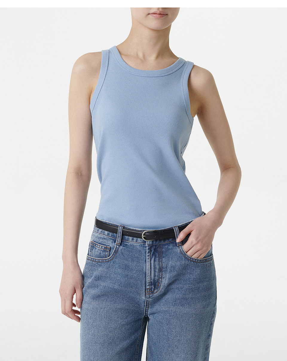 WOMENS ESSENTIAL TANK TOP #韓韶禧同款! - 8 COLORS BLUE