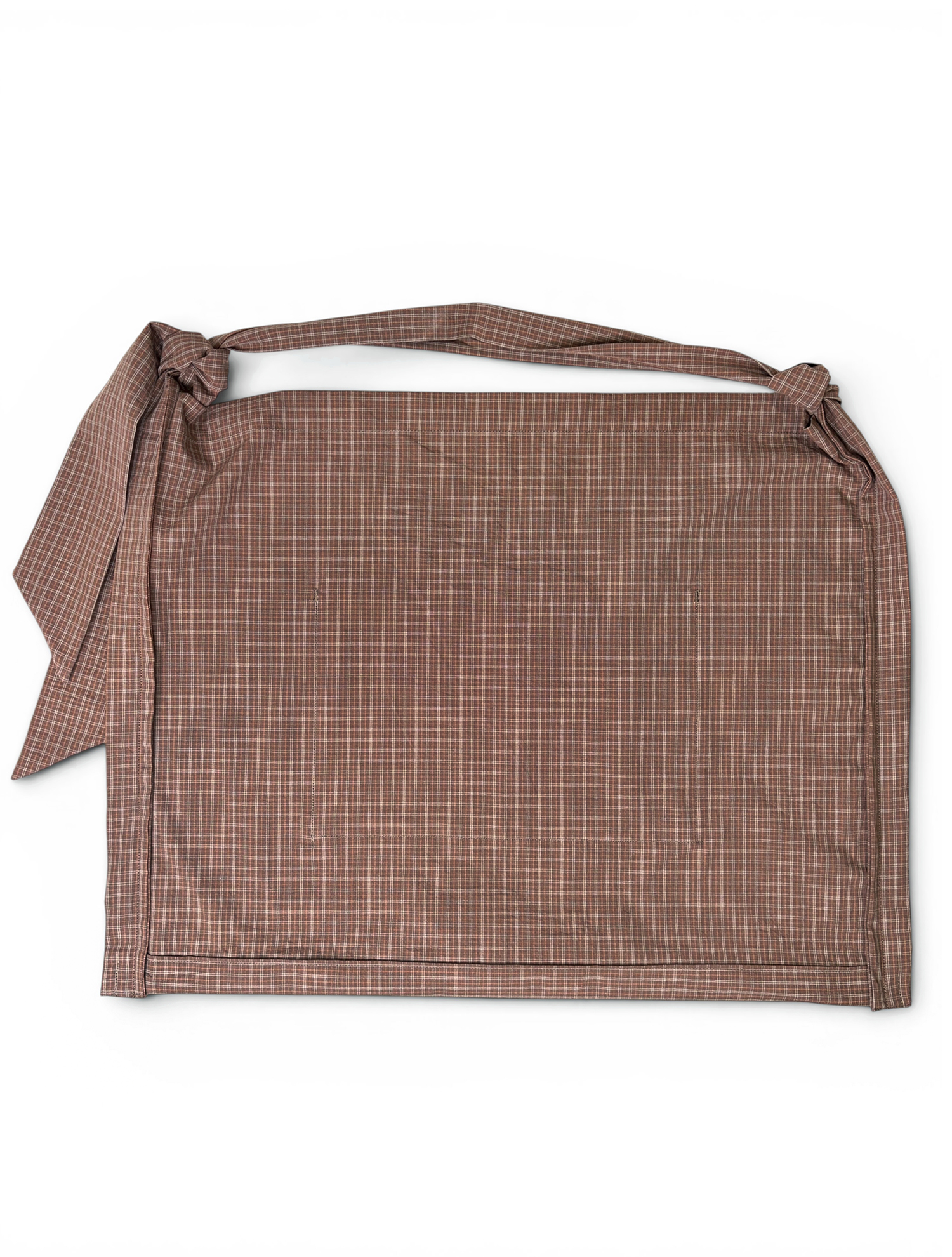 00Design Check Tie Bag / C Brown