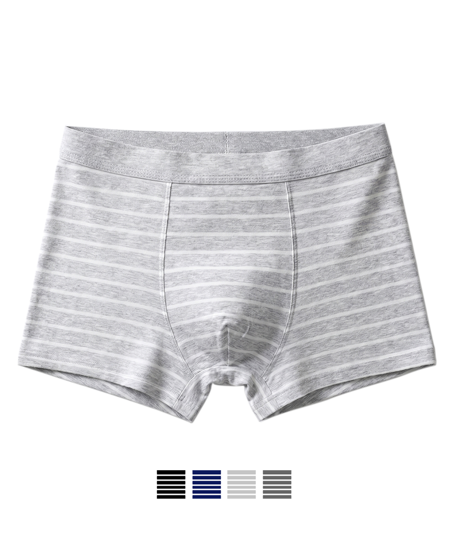 [8PACK] Striped Mens Cotton Boxer Briefs