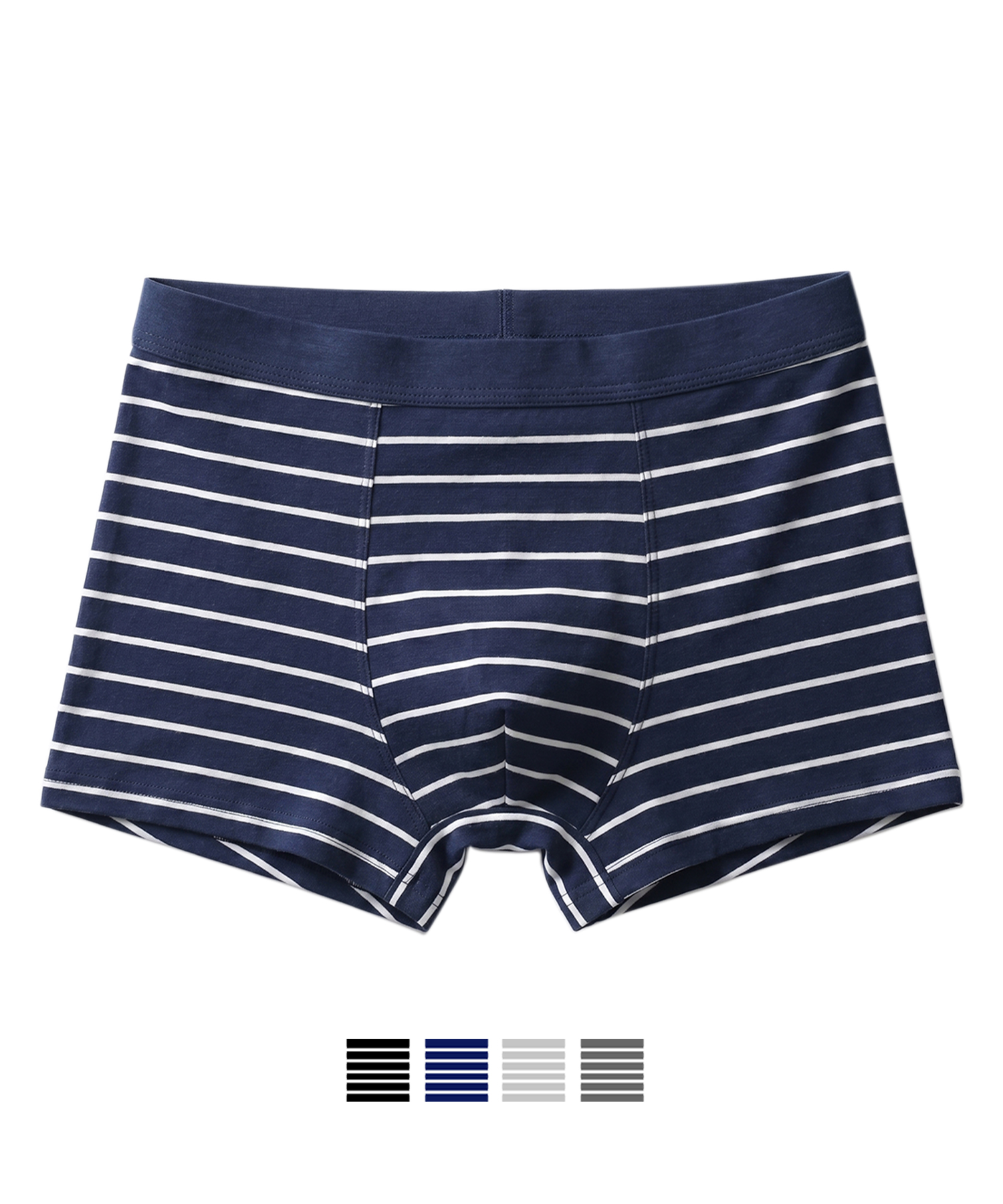 [8PACK] Striped Mens Cotton Boxer Briefs