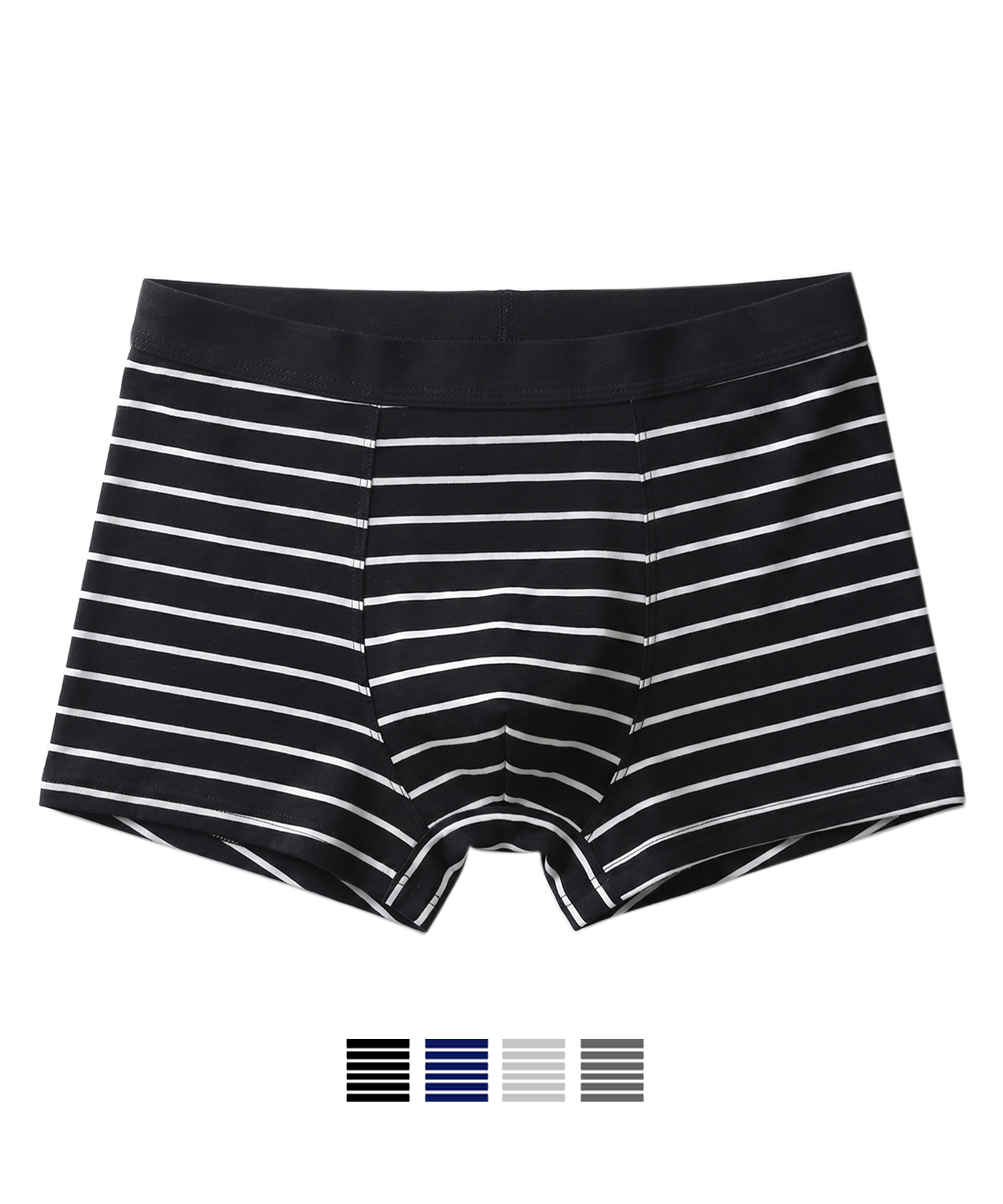 [8PACK] Striped Mens Cotton Boxer Briefs