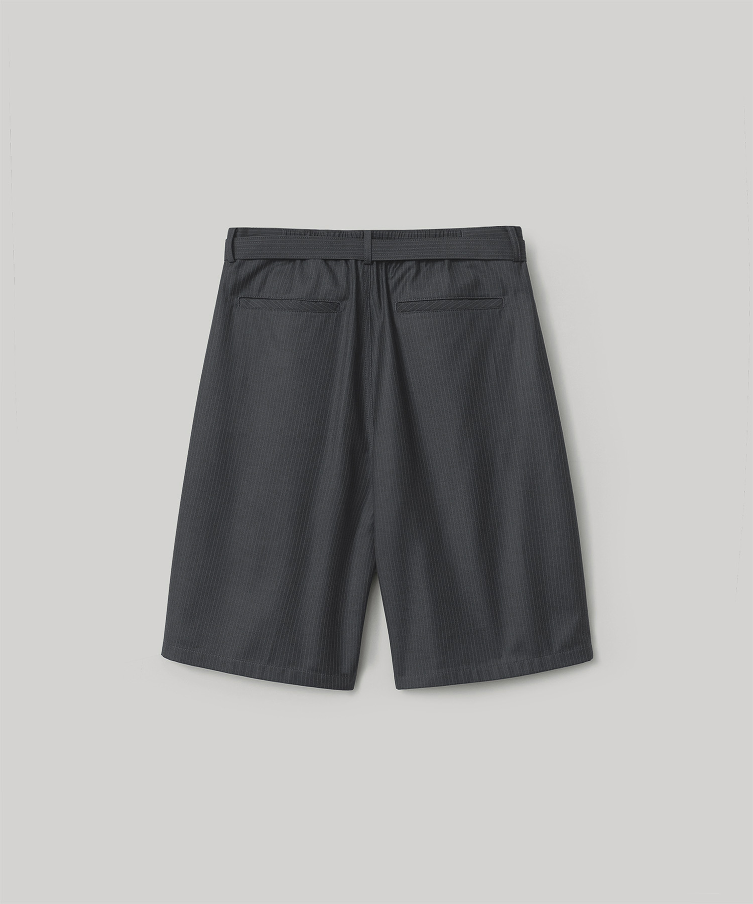 Hemingway Stripe Bermuda Pants (Heather Charcoal)