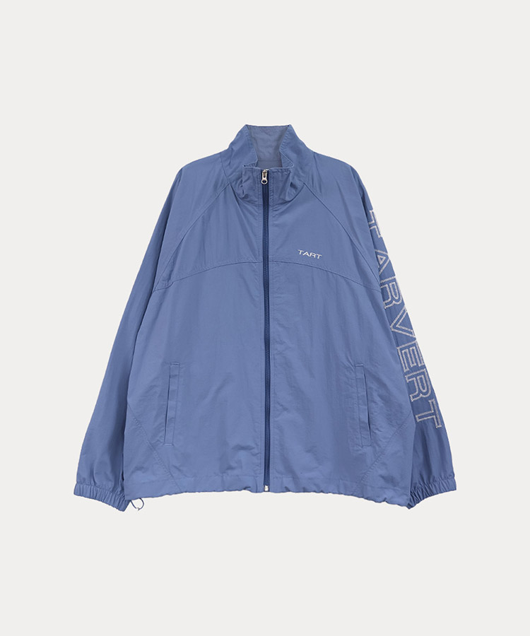 Aero Embroidery Nylon Wind Jumper - Blue
