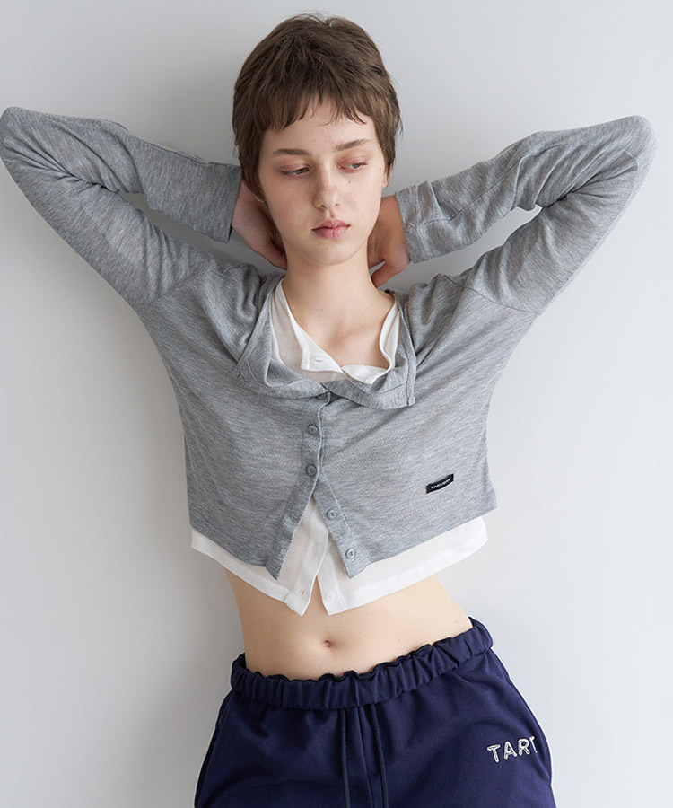 Lacey Light Knit кардиган - Gray