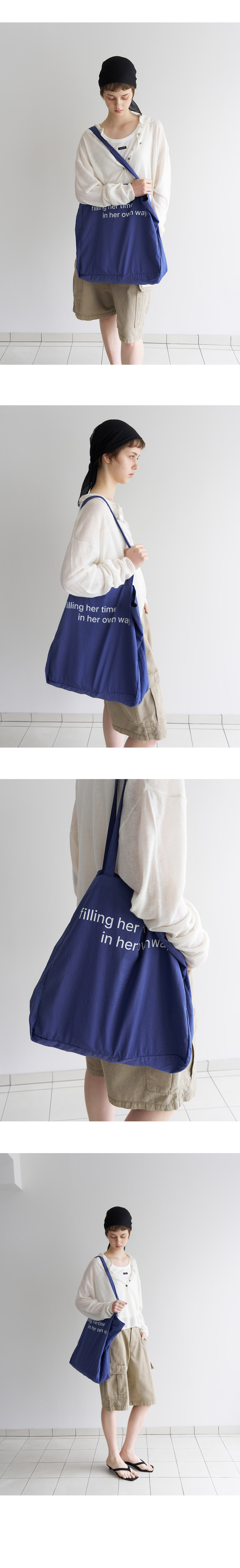 CANVAS COTTON ECO BAG - BLUE - 2 COLORS BLUE