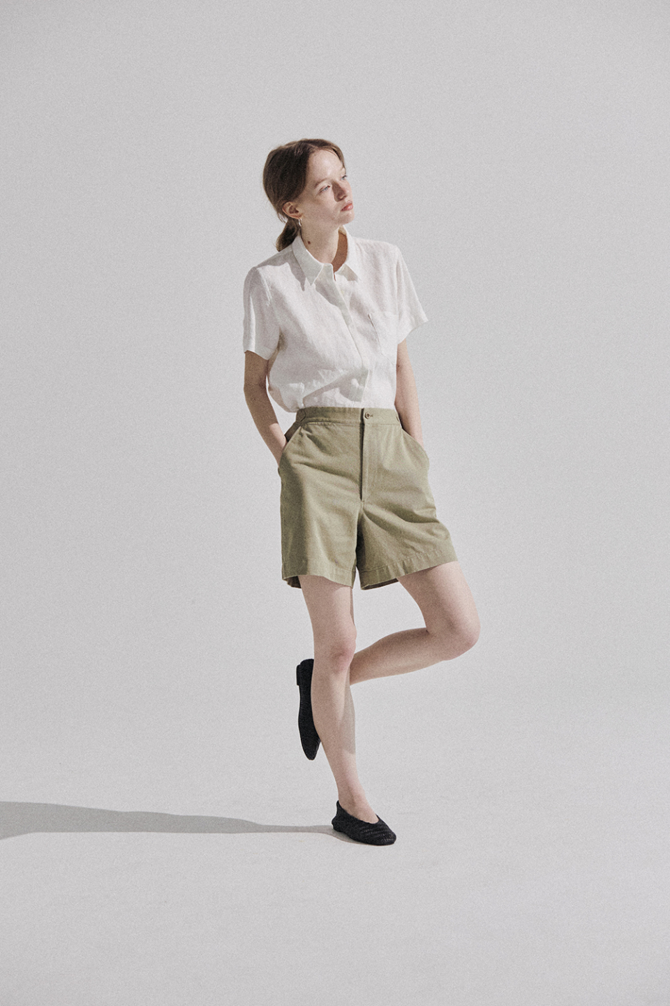 LINEN SHORT SLEEVE SHIRT - 2 COLORS OFF WHITE