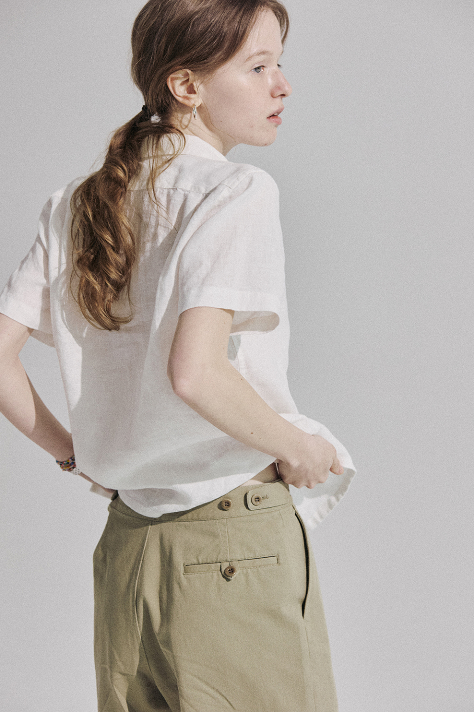 LINEN SHORT SLEEVE SHIRT - 2 COLORS OFF WHITE