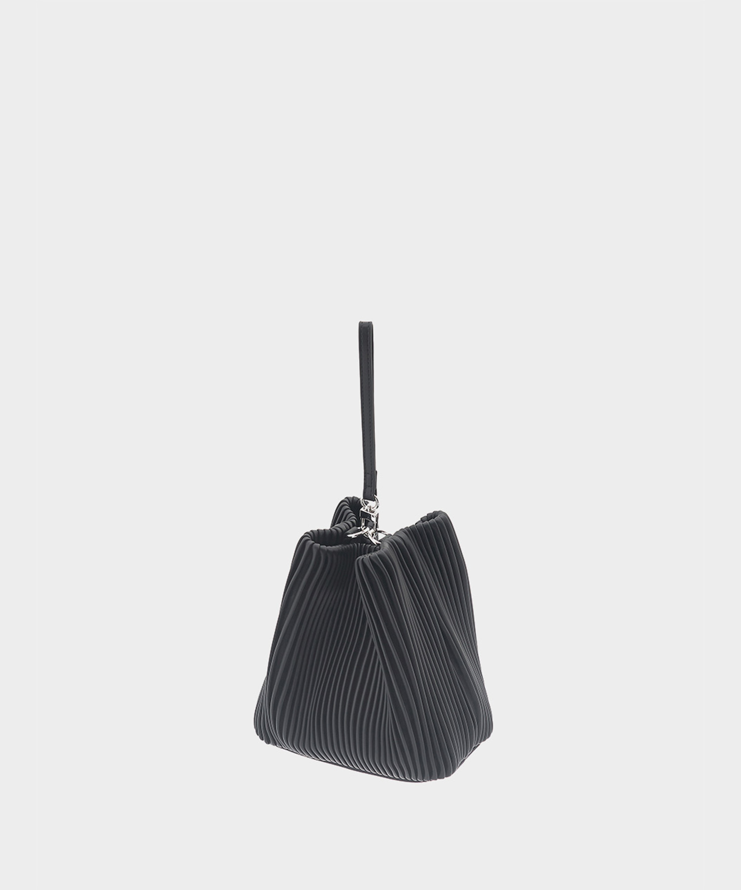 More fleece bucket bag_Black