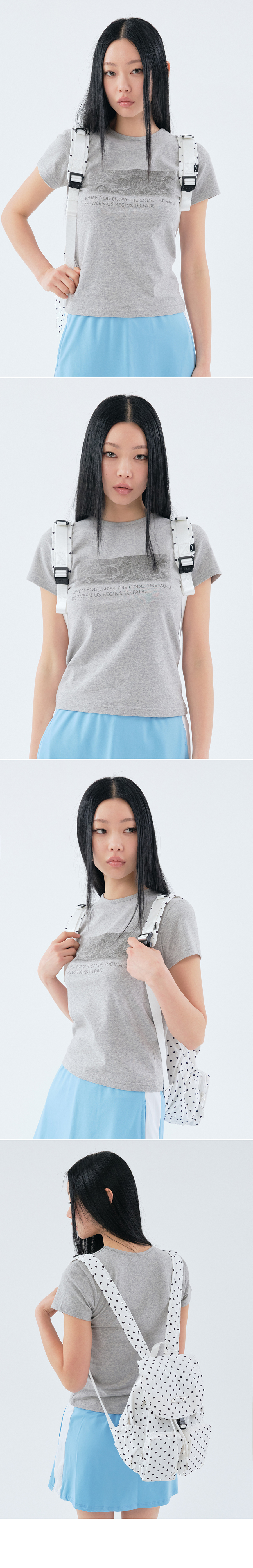 BOX PRINT T-SHIRT - 2 COLORS IVORY