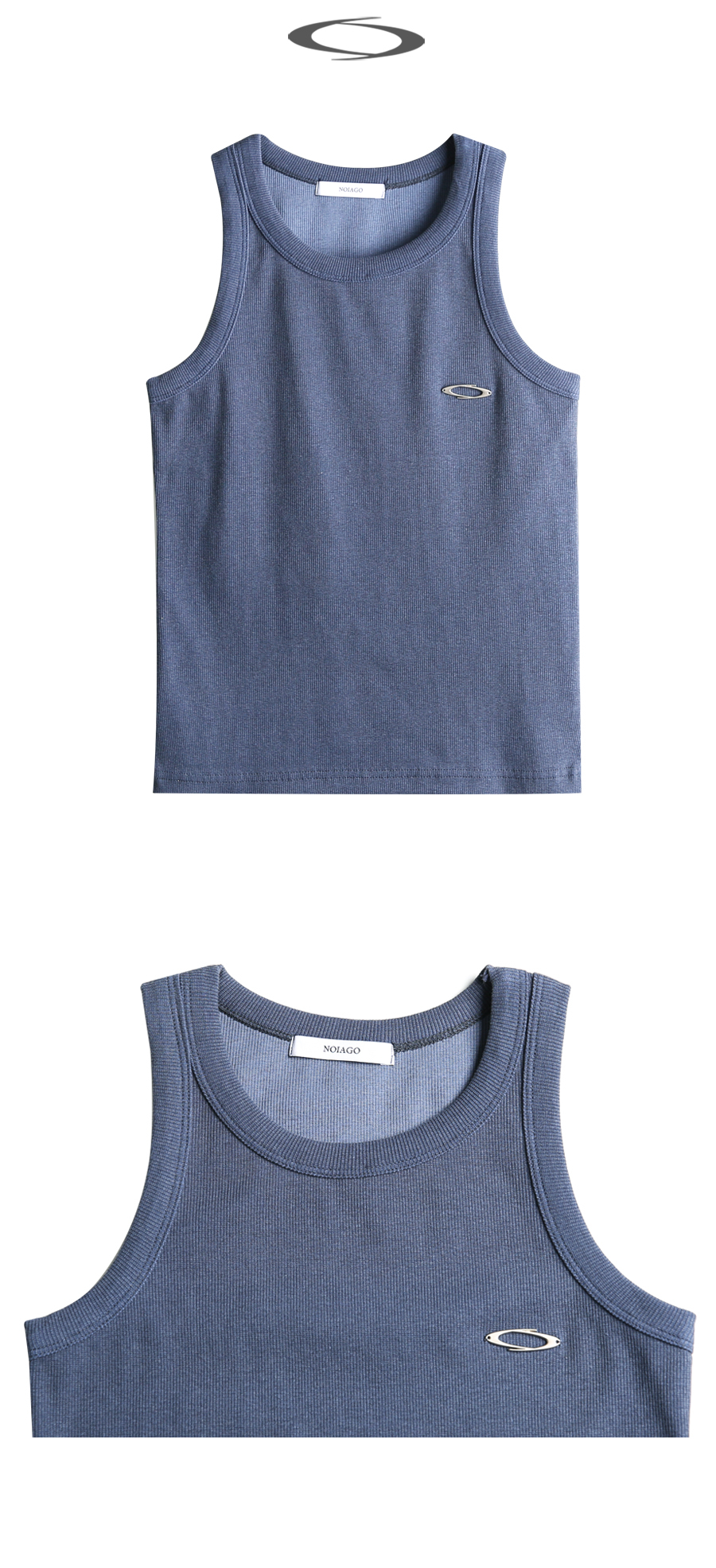 PIGMENT LOGO SLEEVELESS - 3 COLORS NAVY