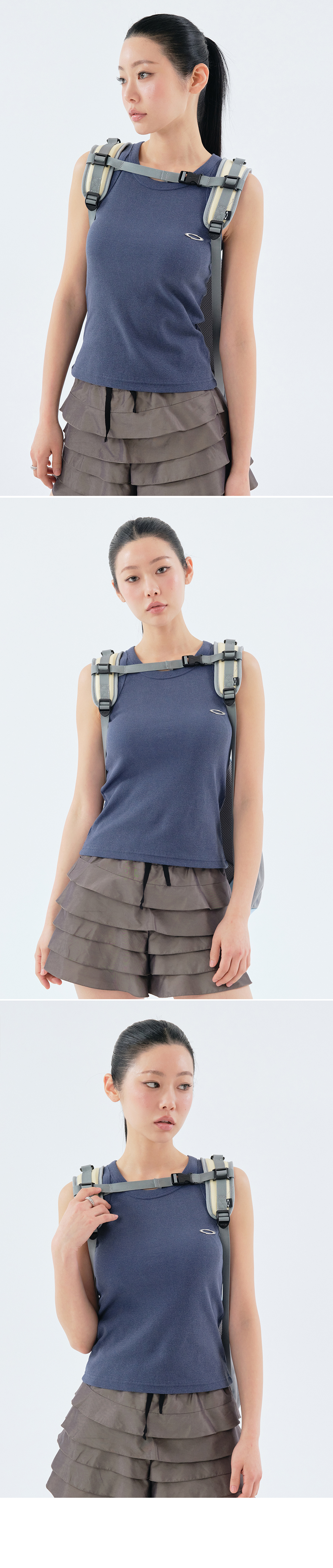 PIGMENT LOGO SLEEVELESS - 3 COLORS NAVY