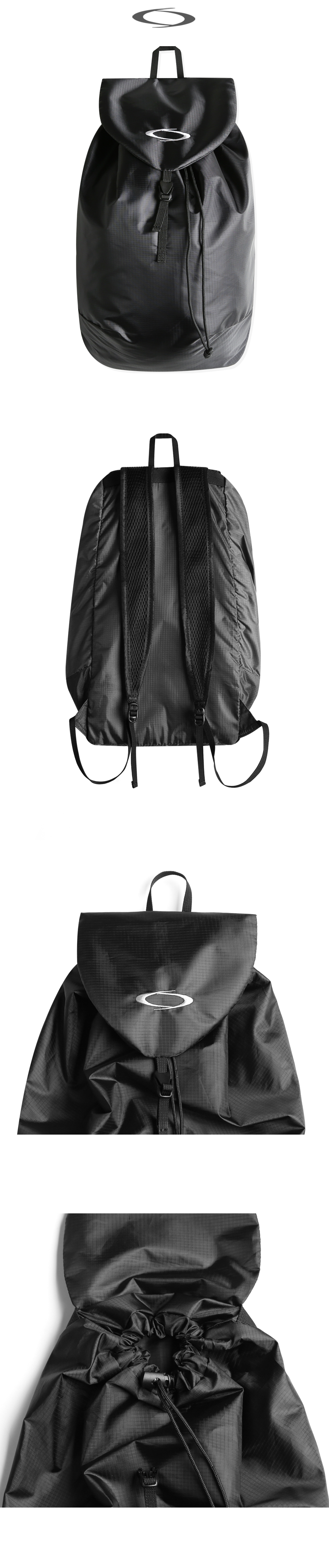 NYLON LIGHT BACKPACK - 4 COLORS BLACK