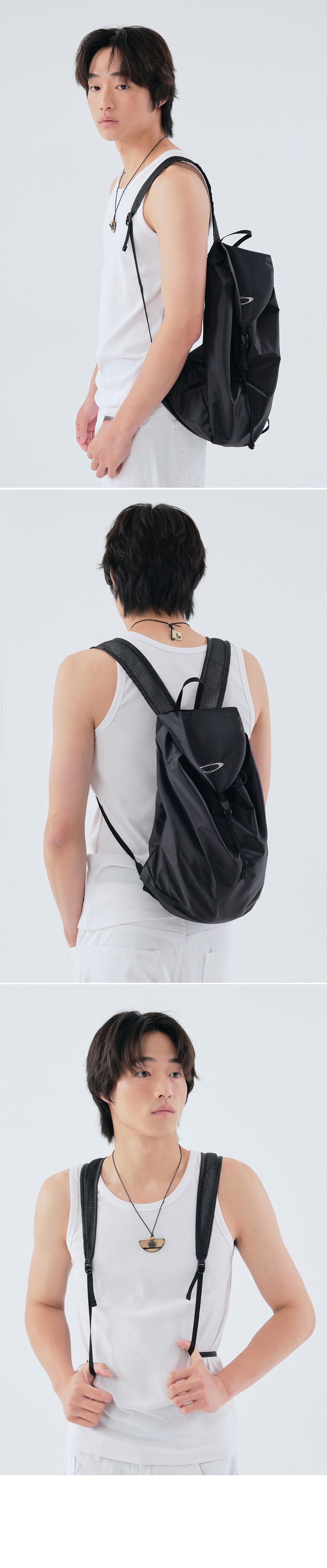 NYLON LIGHT BACKPACK - 4 COLORS BLACK