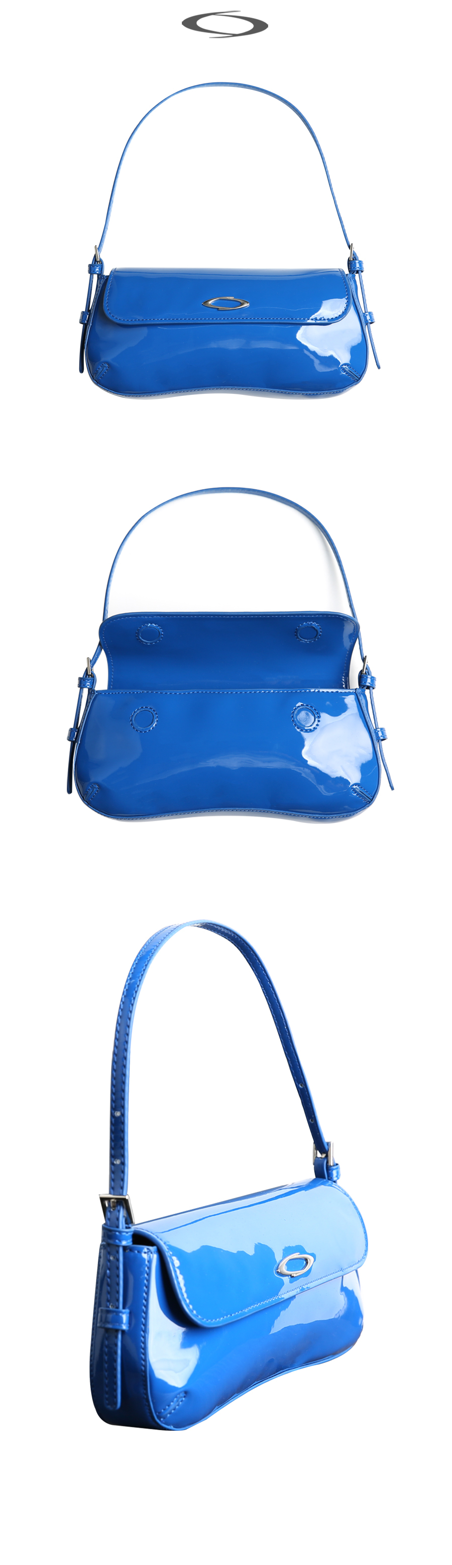 GLOSSY MINI SHOULDER BAG - 4 COLORS RED