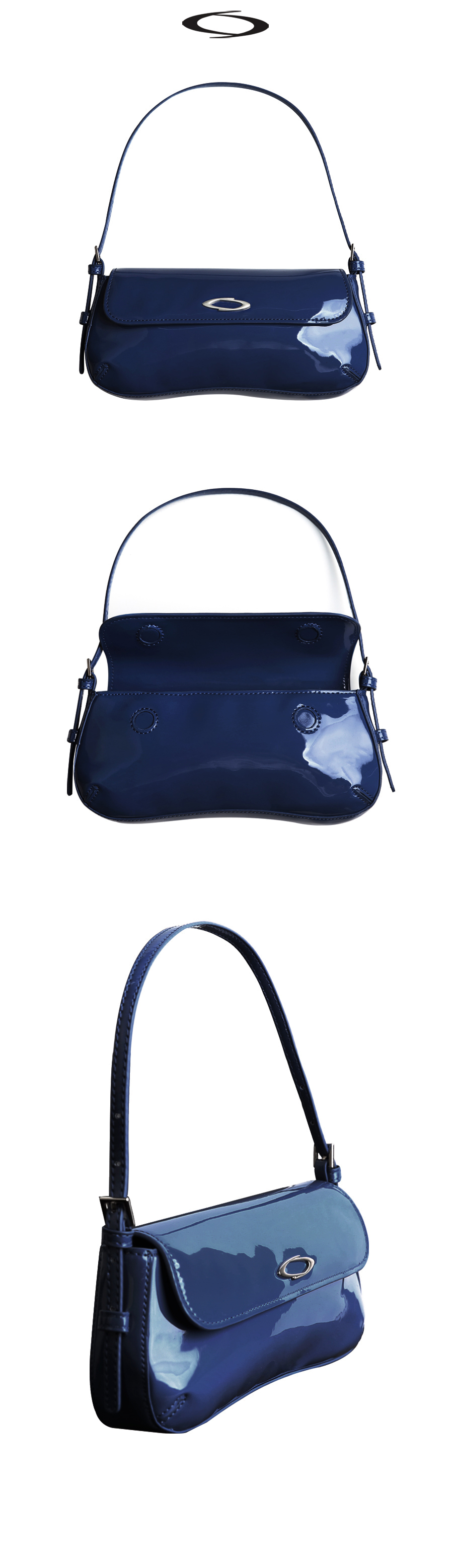 GLOSSY MINI SHOULDER BAG - 4 COLORS RED