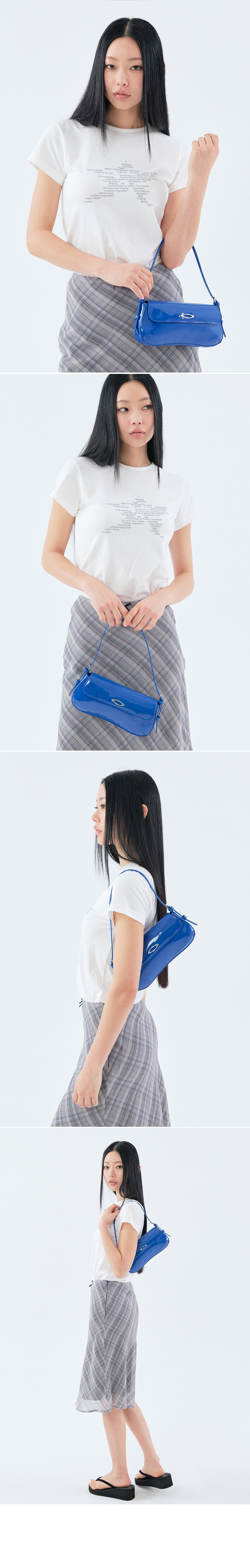 GLOSSY MINI SHOULDER BAG - 4 COLORS RED