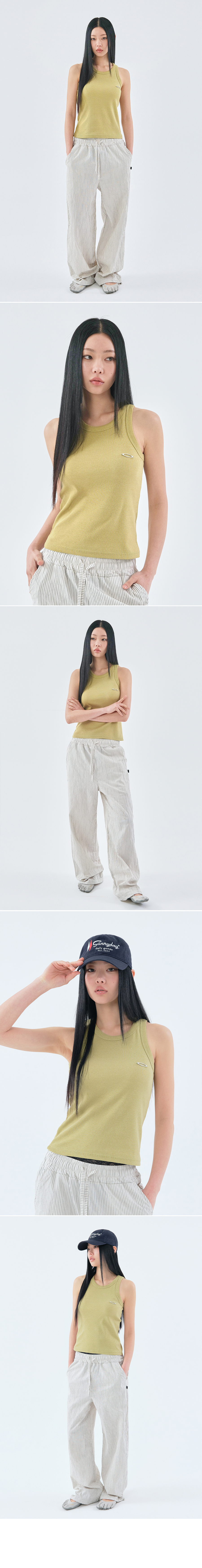 COZY STRIPE BANDING PANTS - 2 COLORS IVORY
