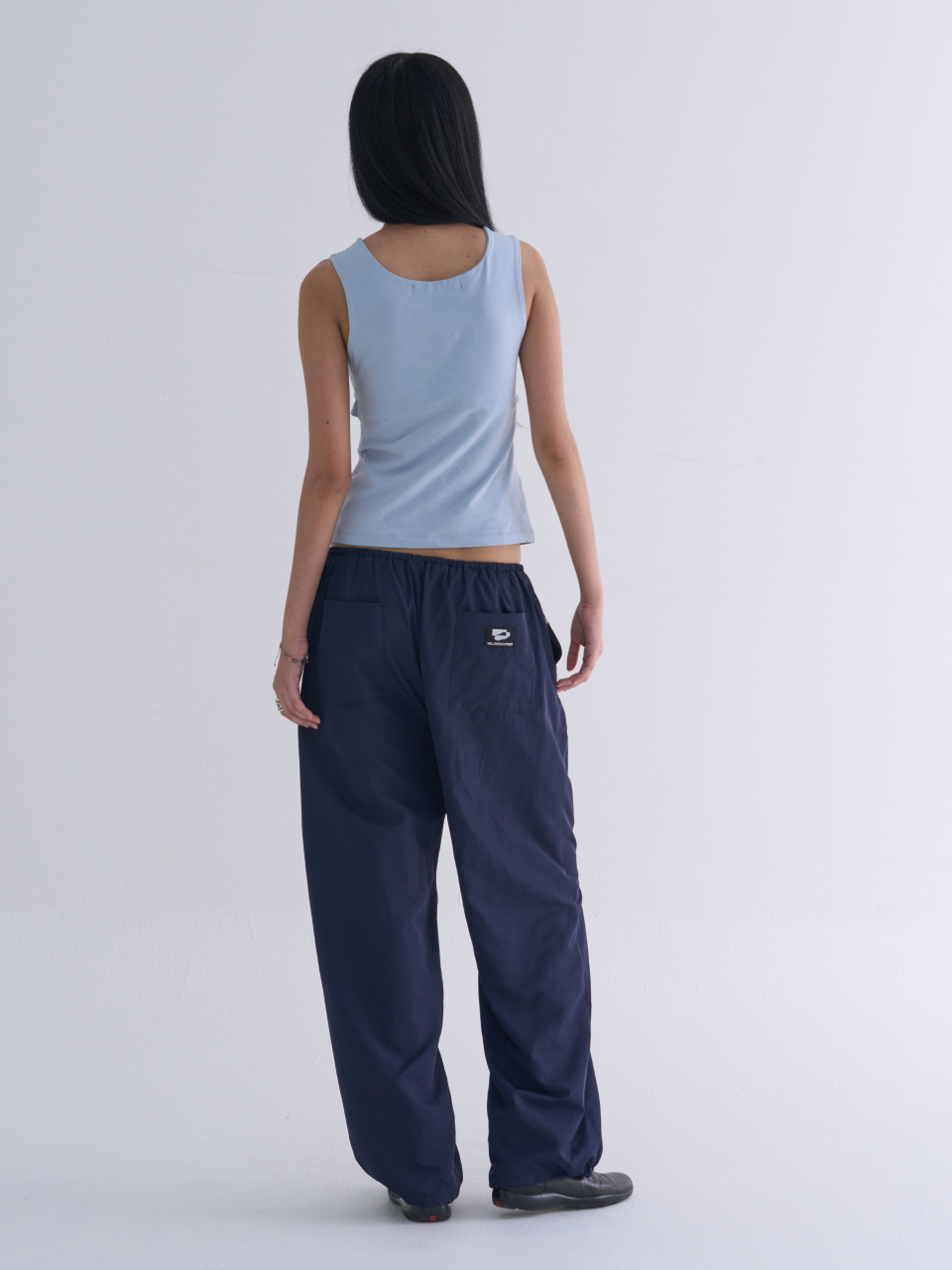 DRAPED TWIST SLEEVELESS - 2 COLORS SKY BLUE