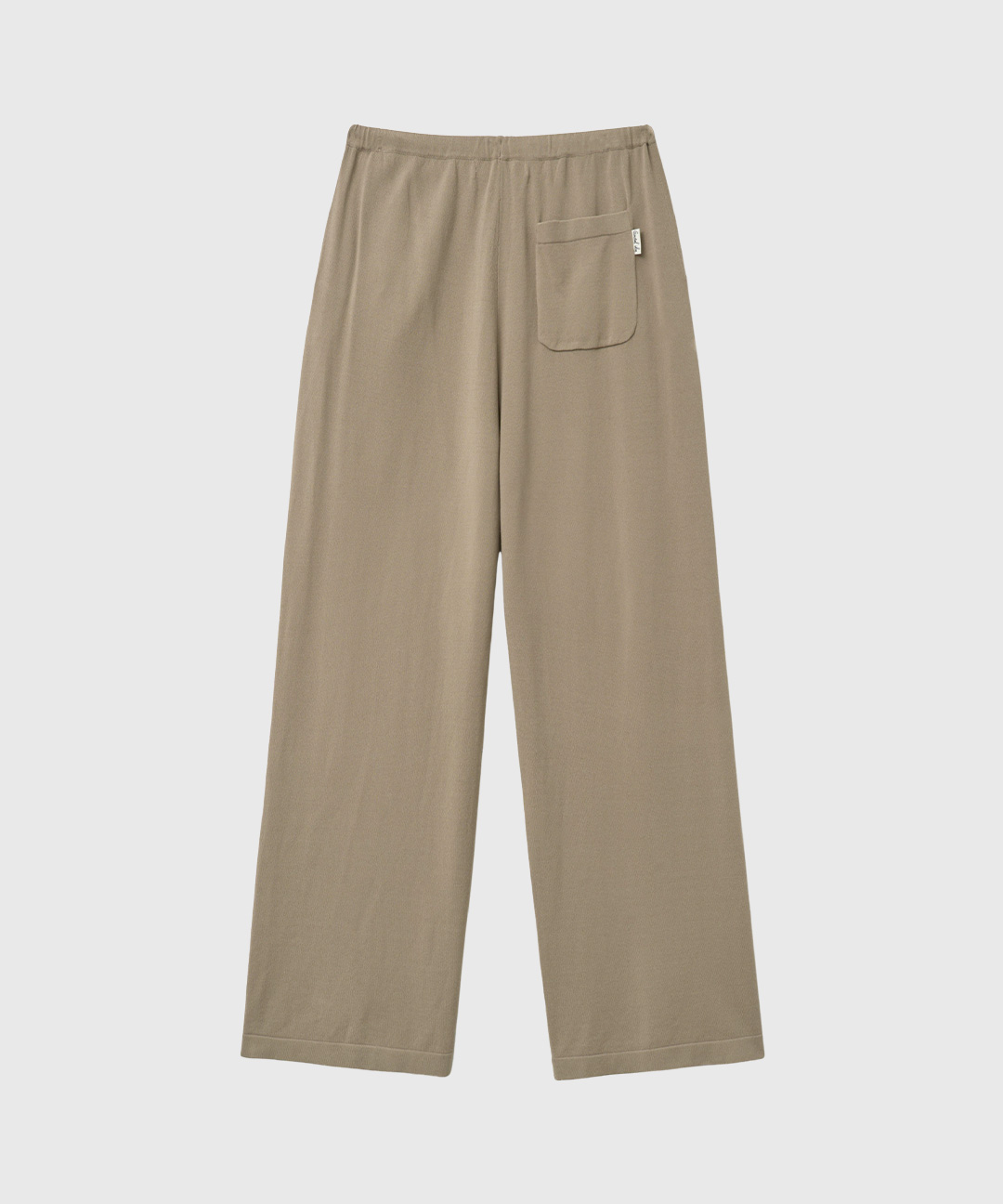 woman ondocut cool semi wide knit pants [taupe]