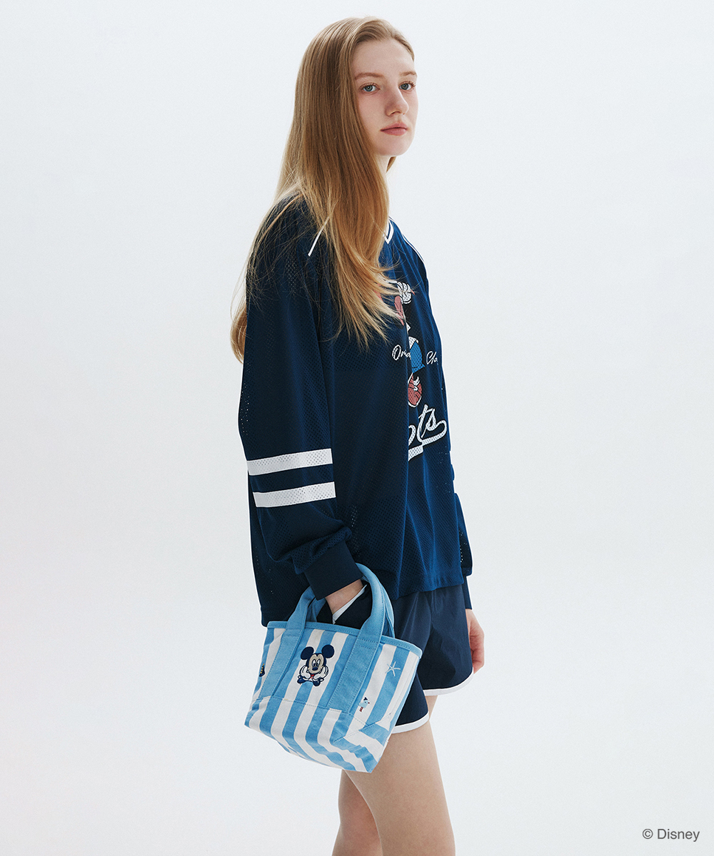 [26SM clove] Mickey_Canvas Bag (Blue)
