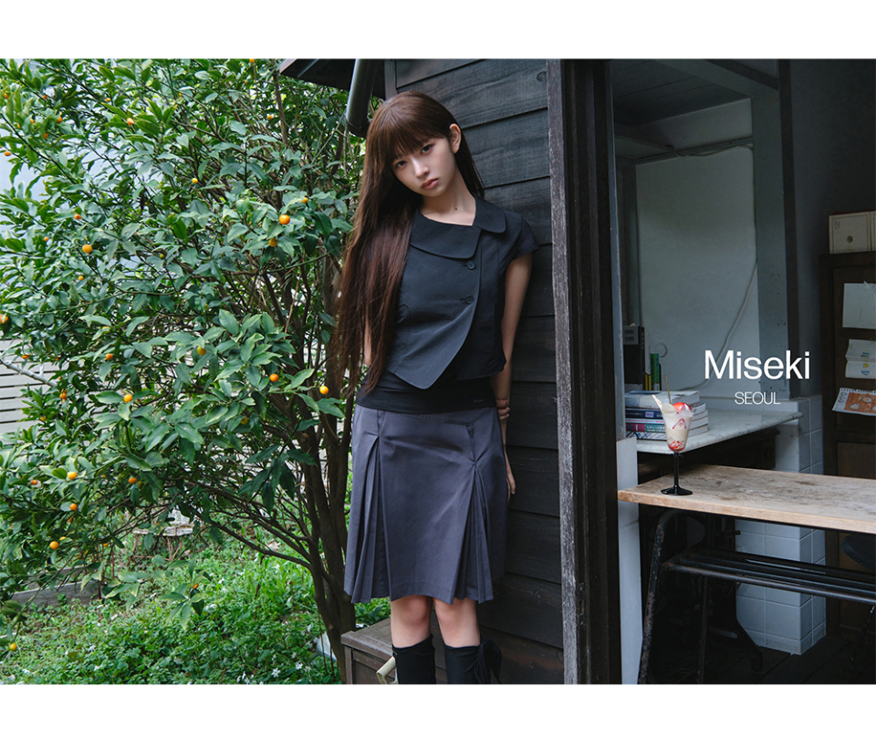 ACCORDION SIDE PLEATS MIDI SKIRT #REI同款! - 2 COLORS BLACK