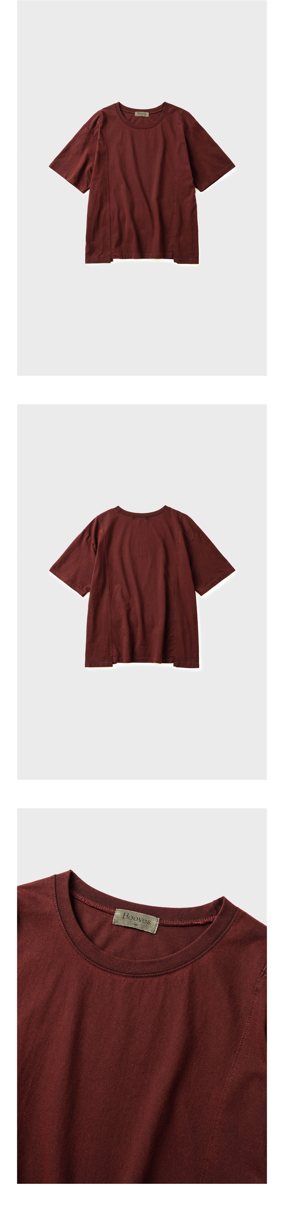 CONTOUR LINE SHORT SLEEVE TEE - 2 COLORS RED
