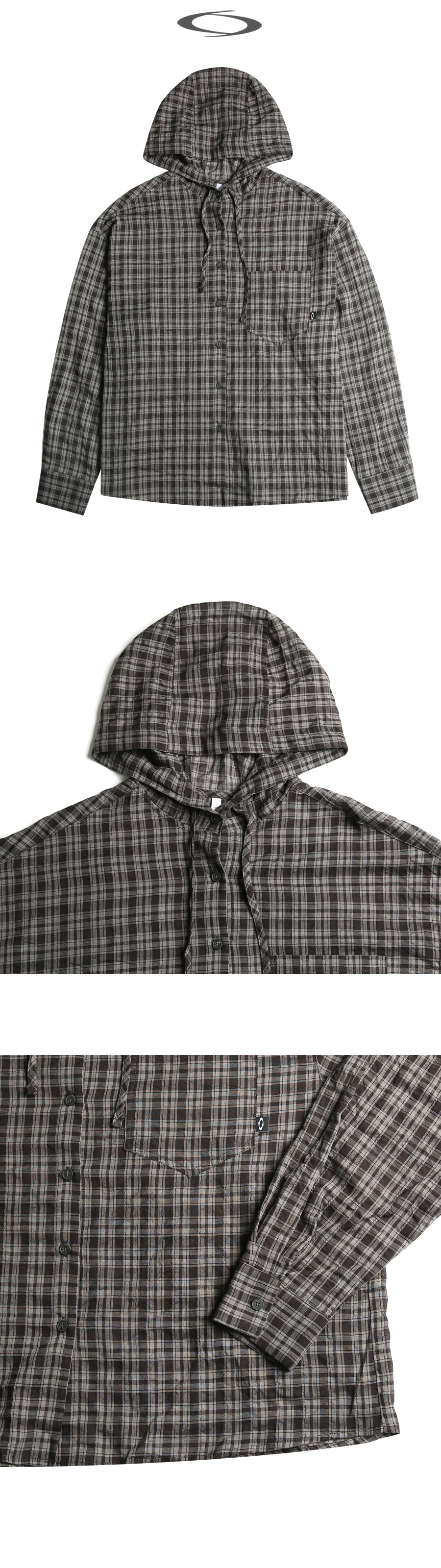 HOOD CHECK SHIRT 