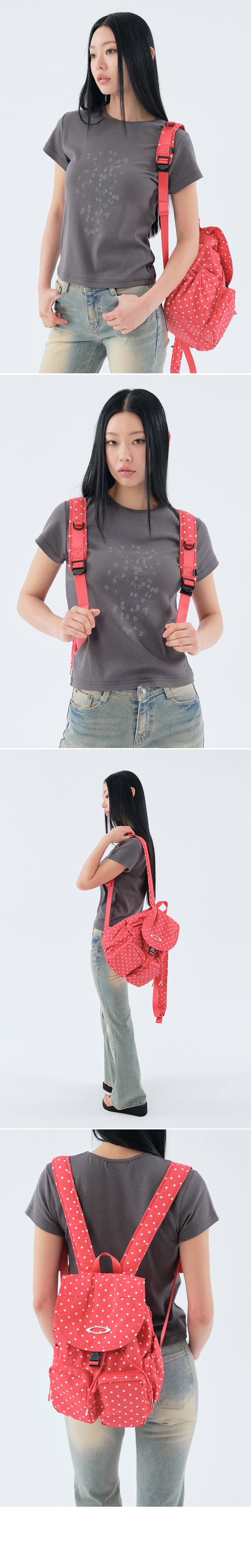 MINIMAL DOT BACKPACK - 3 COLORS BLACK