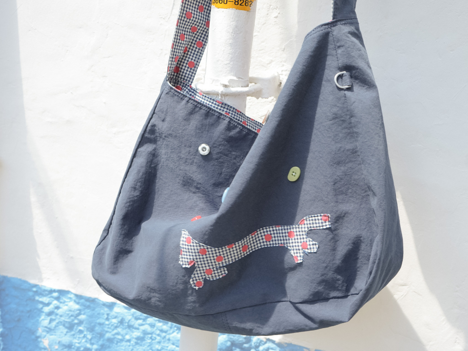 I'M PONY REVERSIBLE BAG - 2 COLORS NAVY