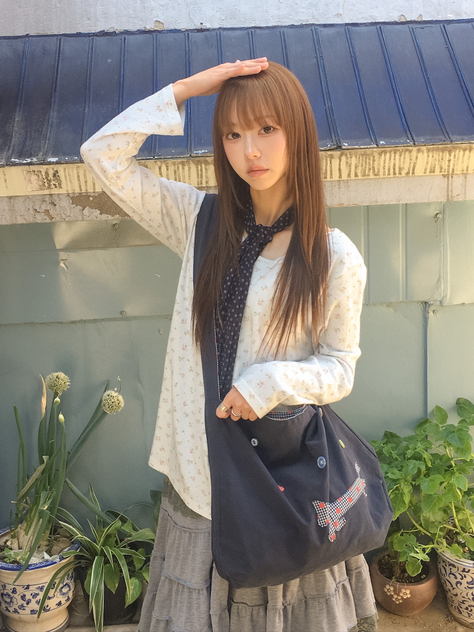 I'M PONY REVERSIBLE BAG - 2 COLORS NAVY