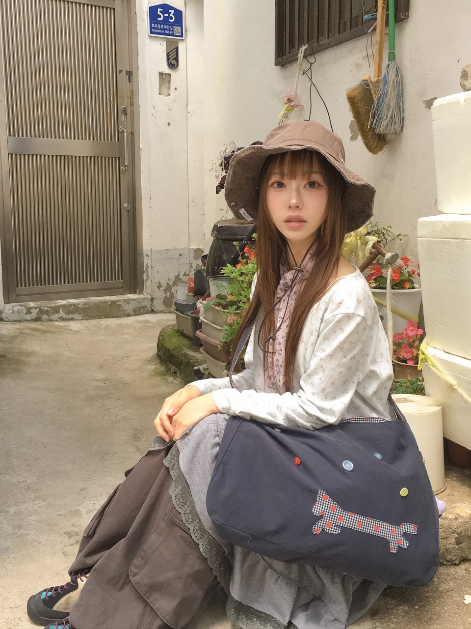 I'M PONY REVERSIBLE BAG - 2 COLORS NAVY