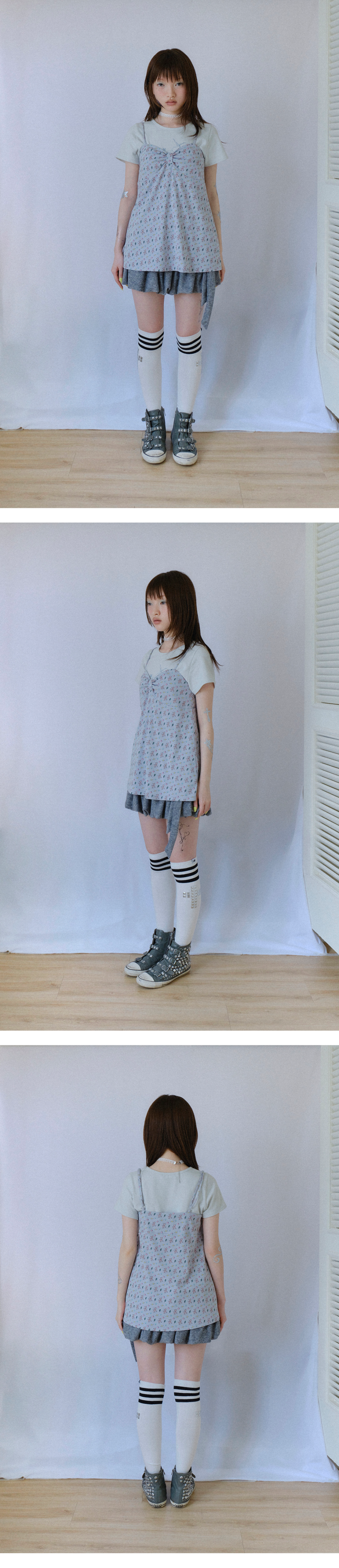 HUGYOURSKIN X LUCY PRINT SLEEVELESS - 3 COLORS SKY BLUE
