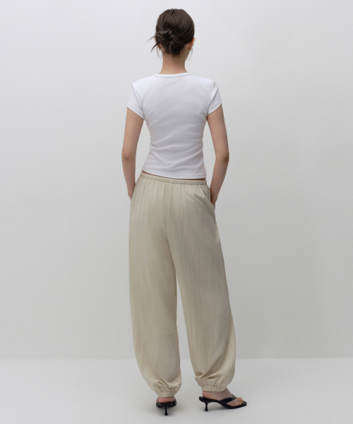 Women's Balloon Jogger Pants [Dusty Cream] thumbnail 3