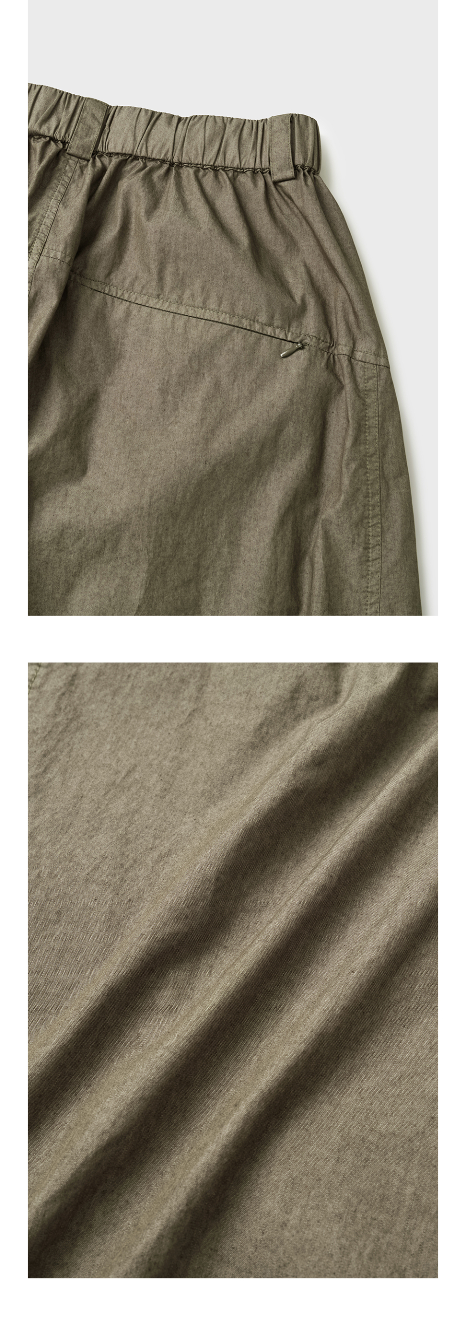 CURVED WASHED EASY PANTS - 3 COLORS BLACK