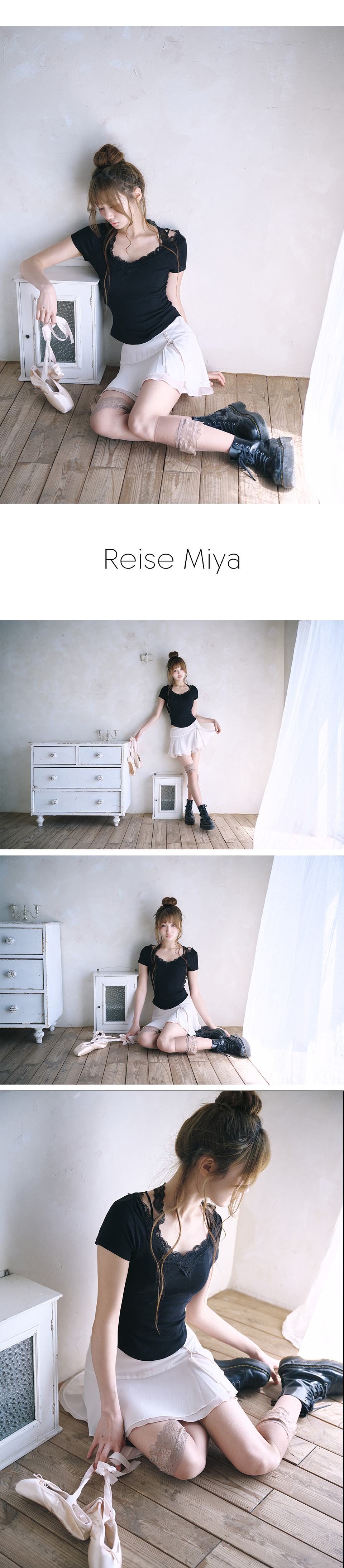 [MINT] - 4 COLORS BLACK