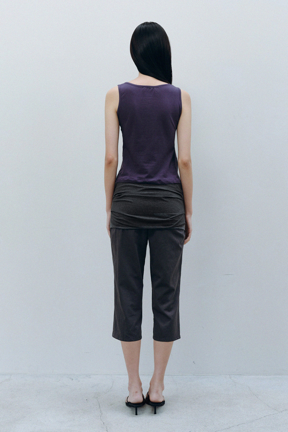 SOFT TWIST SLEEVELESS - 3 COLORS PURPLE