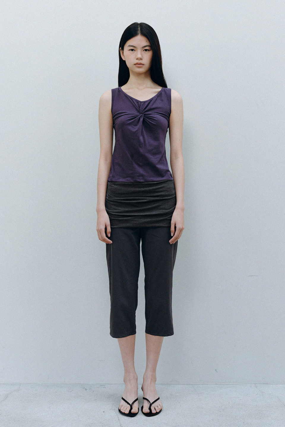 SOFT TWIST SLEEVELESS - 3 COLORS PURPLE