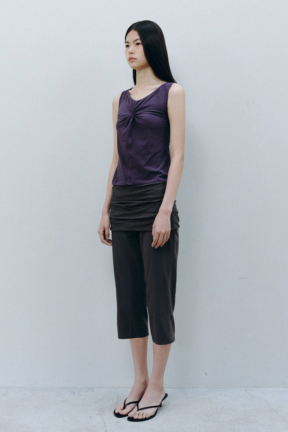 SOFT TWIST SLEEVELESS - 3 COLORS PURPLE