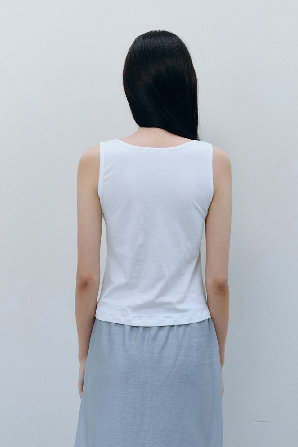 SOFT TWIST SLEEVELESS - 3 COLORS WHITE