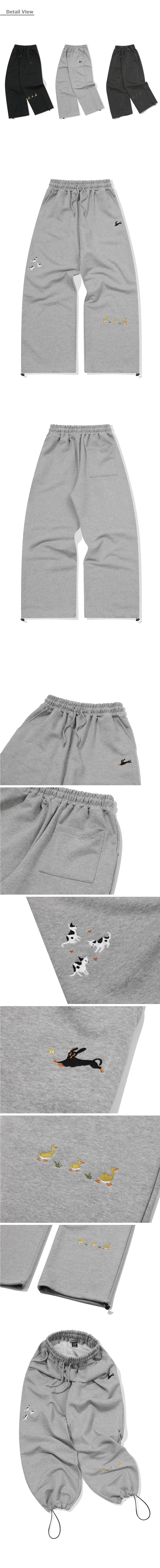 STITCH PIGMENT SWEATPANTS - 2 COLORS GREY